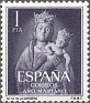 Spain 1954 Virgin 1 PTA Violet Edifil 1139. Spain 1954 1139 Almudena. Uploaded by susofe